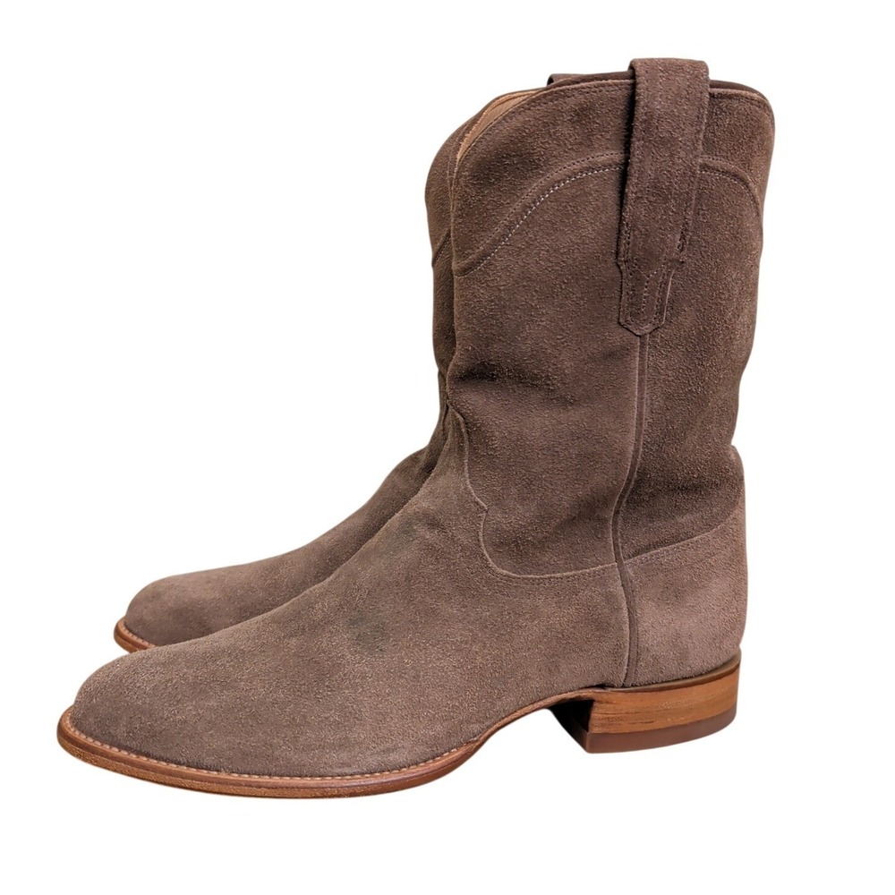 Tecovas Shane Granite Suede Boots 12.5 EE Men's Cowboy Western Ranch Roper Rodeo